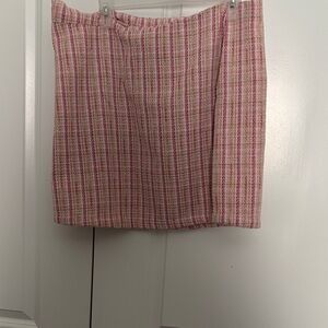 Pink Plaid Women's Skirt